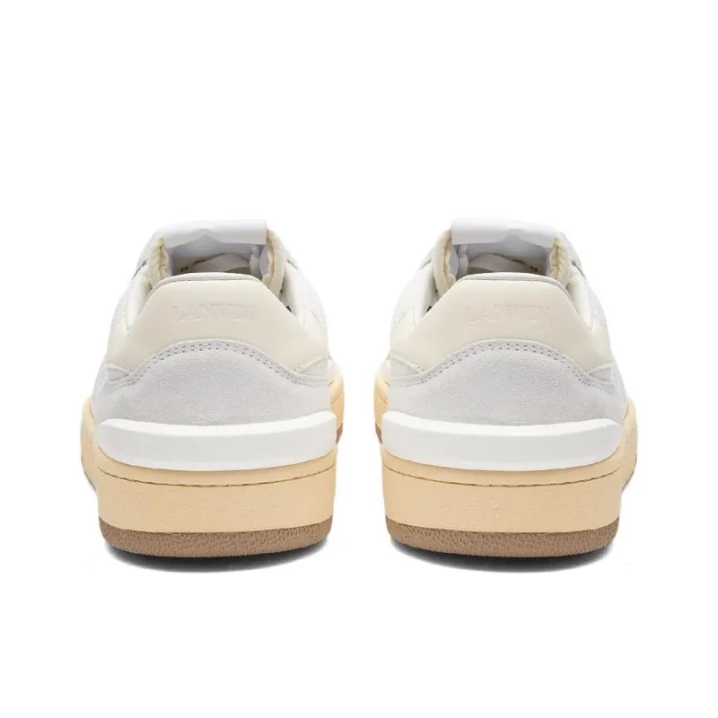 Lanvin Low Top Stylish Skateboarding Shoes Men's White Yellow Pink-4