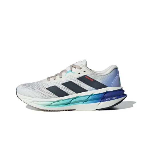 Adidas ADISTAR 3 Running Shoes Men Low-Top Jade White/Shimmering Blue/Black