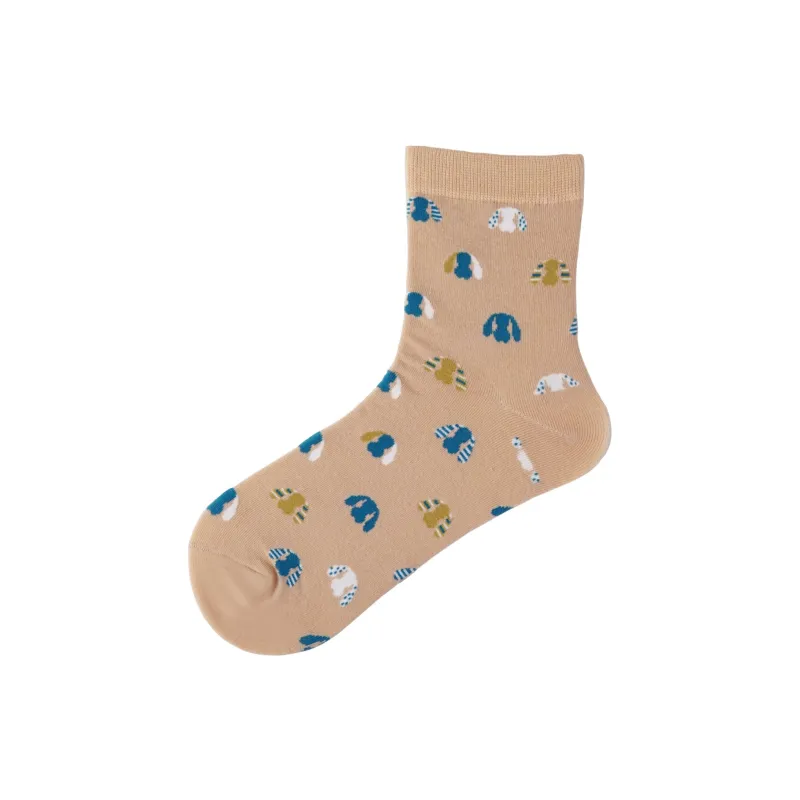 Montecto&Capsule Mid Calf Socks Unisex 4 Pack Combo Set-4