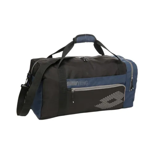 LOTTO Gym Bags Black With Marine Blue Accents