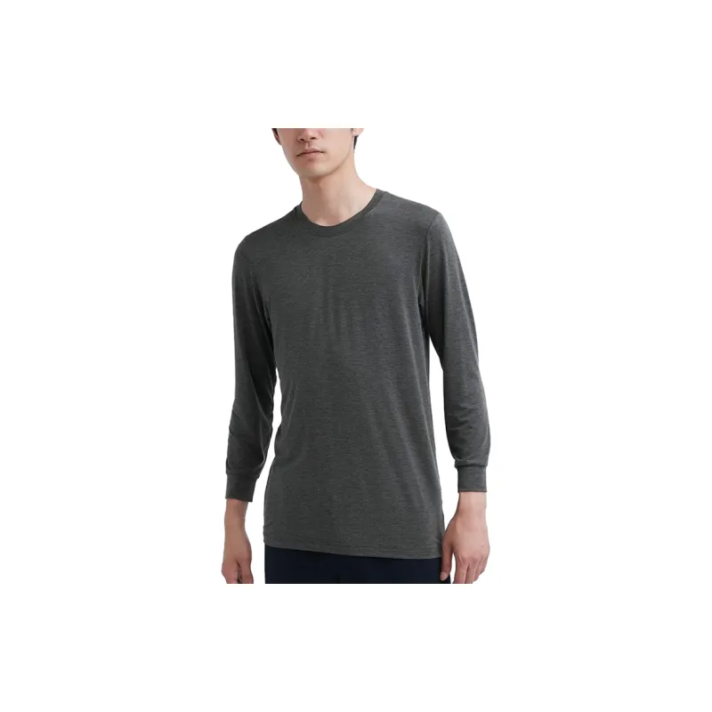 UNIQLO Thermal Tops Men's Truffle Grey-1