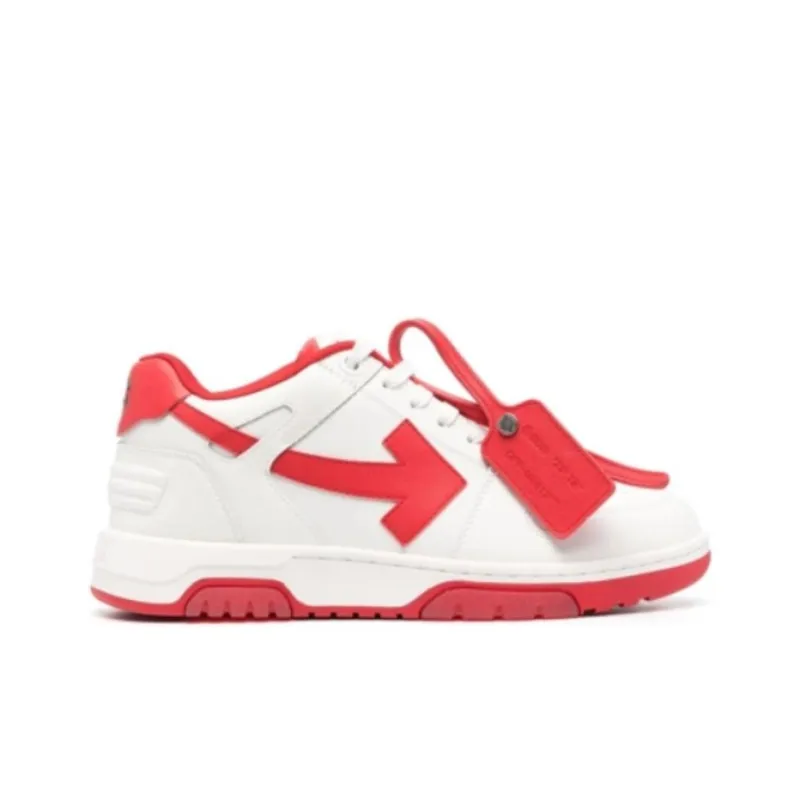 OFF WHITE Out Of Office Low Top Sneaker 'White Red'-1