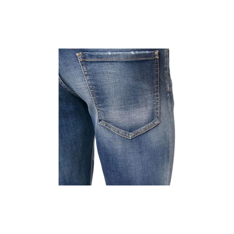 Dsquared2 Slim Cut Logo Patch Jeans-4