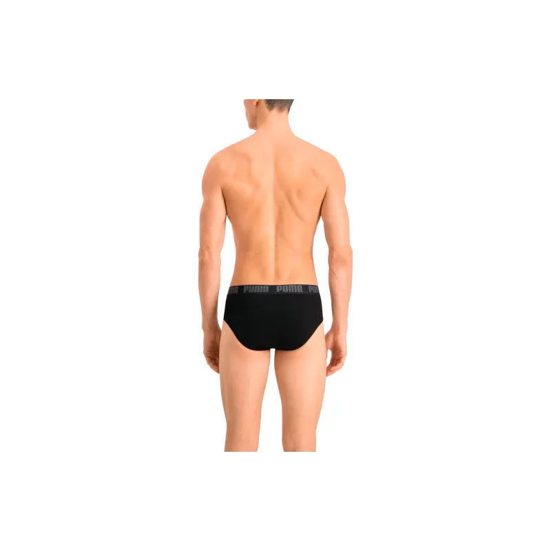 PUMA Basic Men's Briefs 2 Pack Underpants Men's 2 Pack Black-4