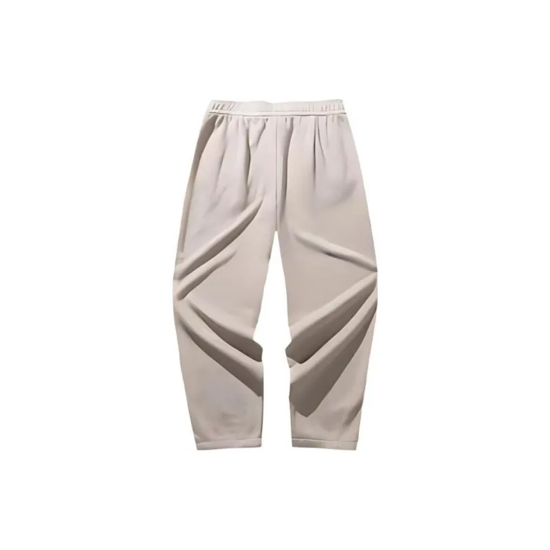 Anta Comprehensive Training Collection Sports Lifestyle Collection Knitted Sweatpants Women's Nude Khaki-1