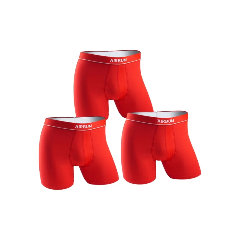 Airbum Underwear Underpants Men's Combo Set Red-13