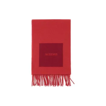 Jacquemus Logo Detailed Fringed Scarf
