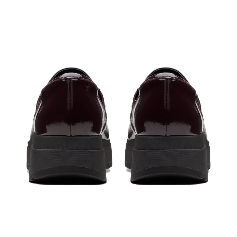 Clarks Loafers Women's Plum Patent Leather-3