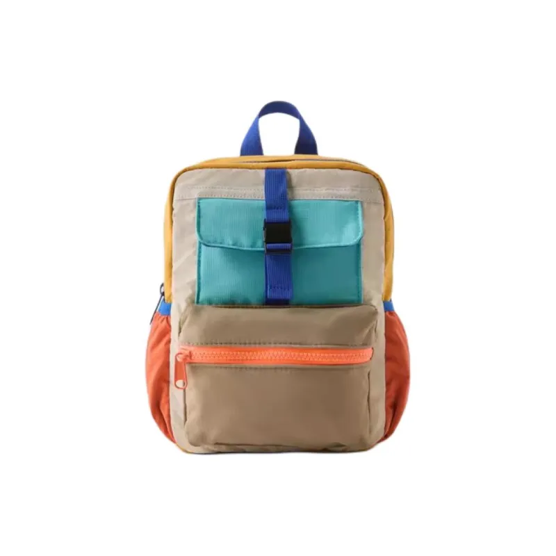 ZARA Polyamide Backpack Kids' Camel Brown-0