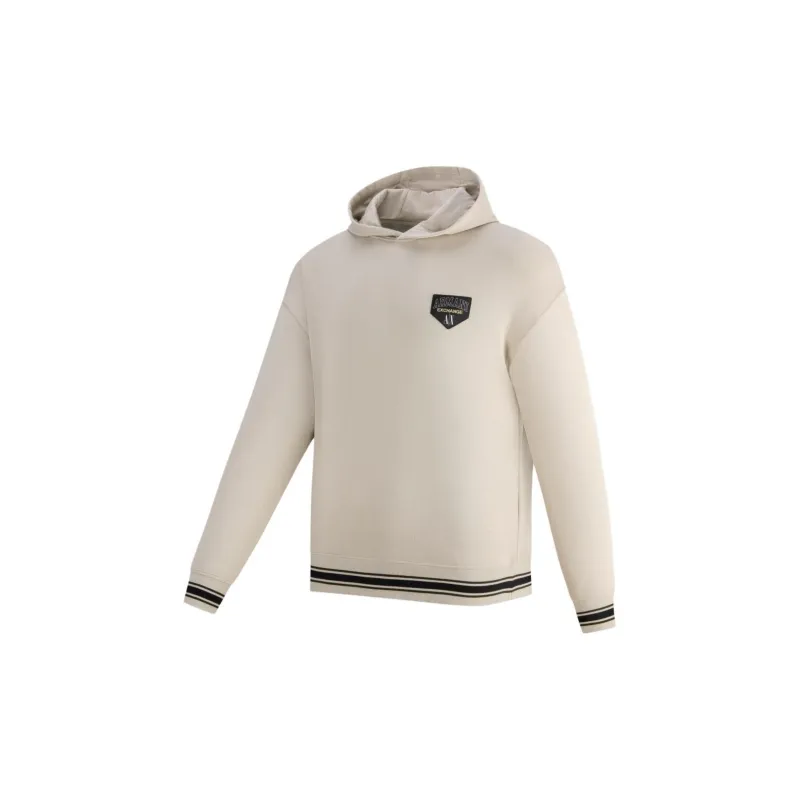 ARMANI EXCHANGE Striped Detailing Drawstring Hoodie-2