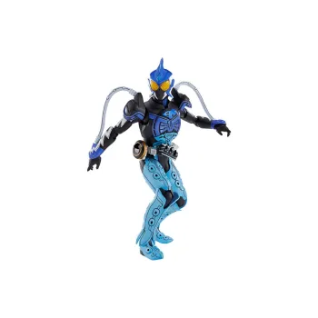 BANDAI SHF True Bone Sculpture Kamen Rider OOO OOO Aquatic Combination Whale And Eel Badge Scale Figures