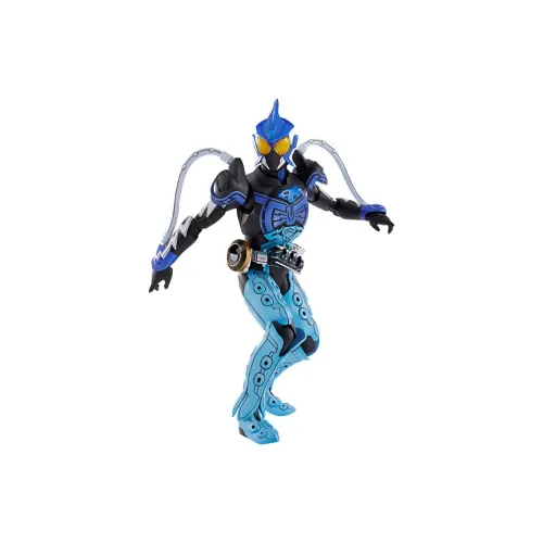 BANDAI SHF True Bone Sculpture Kamen Rider OOO OOO Aquatic Combination Whale And Eel Badge Scale Figures