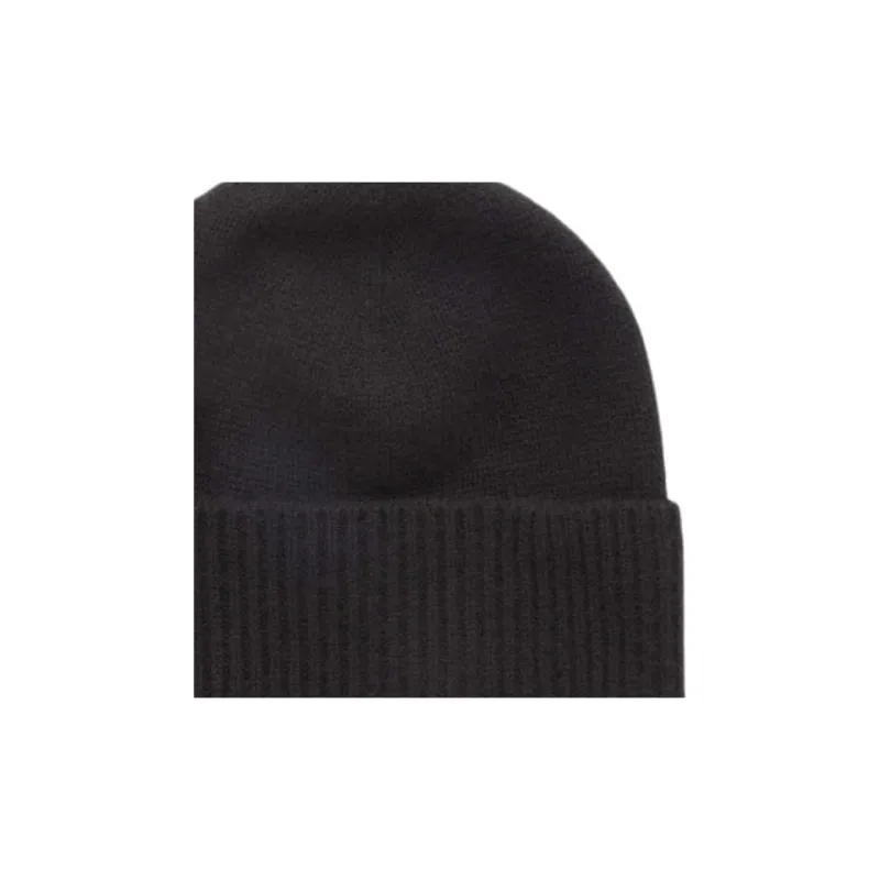 COS Cashmere Beanies Unisex Black-1