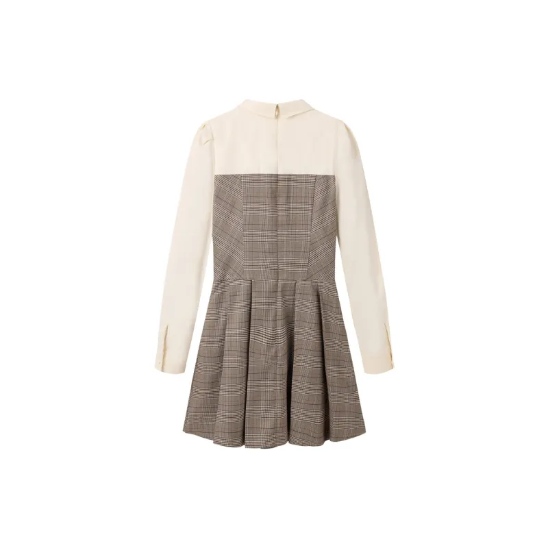 LEDIN Long Sleeved Dress Women's Hard Wheat-1