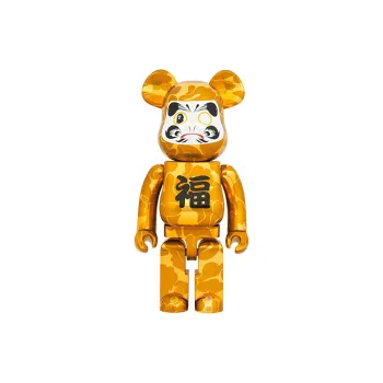 BE@RBRICK X Bape Daruma Gold Plated