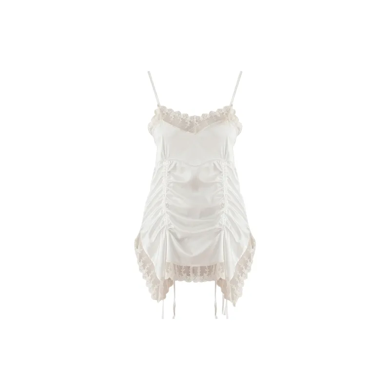 Flowers In Water Nightgown Women's White-1