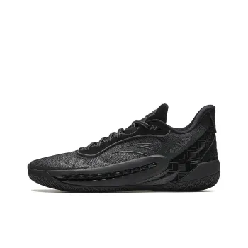 Anta Tide 6 PRO Triple Black Cushioning Wear Resistant Low Top Carbon Plate Basketball Shoes Men's Black