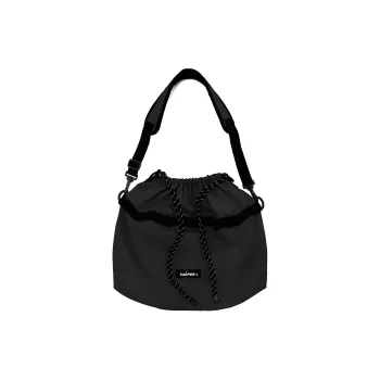 VAOPER Polyester Crossbody Bag Shoulder Bag Bucket Bag Large Size Unisex Black/Yellow
