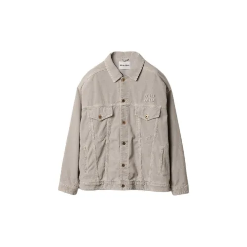 MIU MIU Jackets Coats Women's Granite Gray