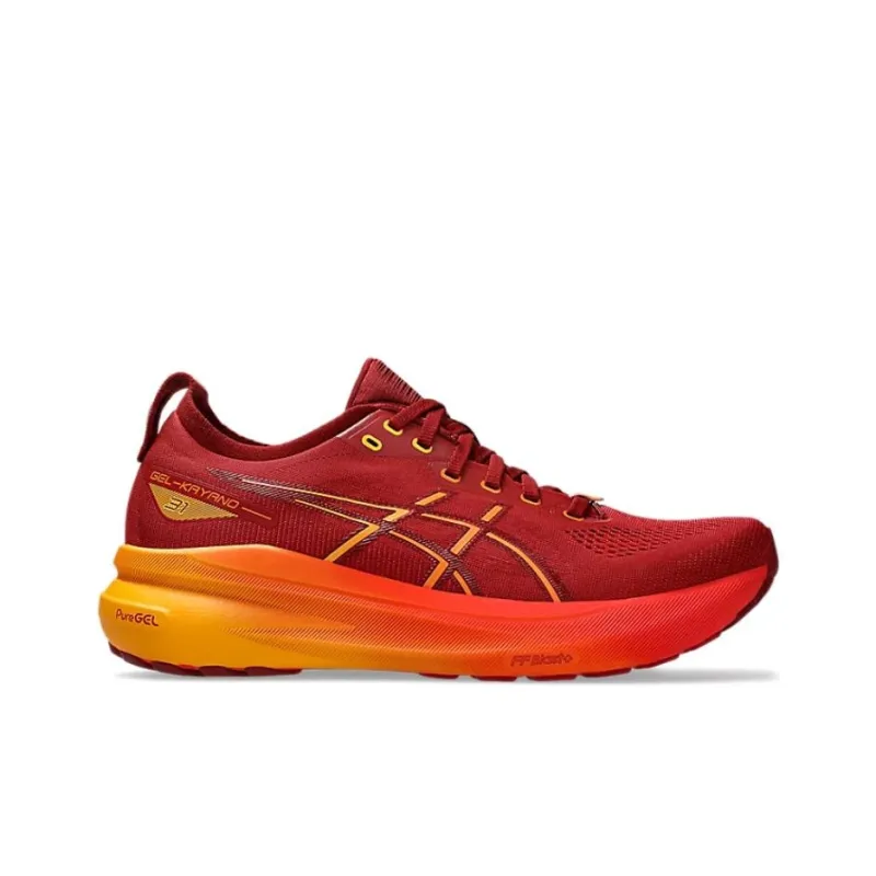 Asics Gel Kayano 31 Slip Resistant Low Top Running Shoes Men's Red-1