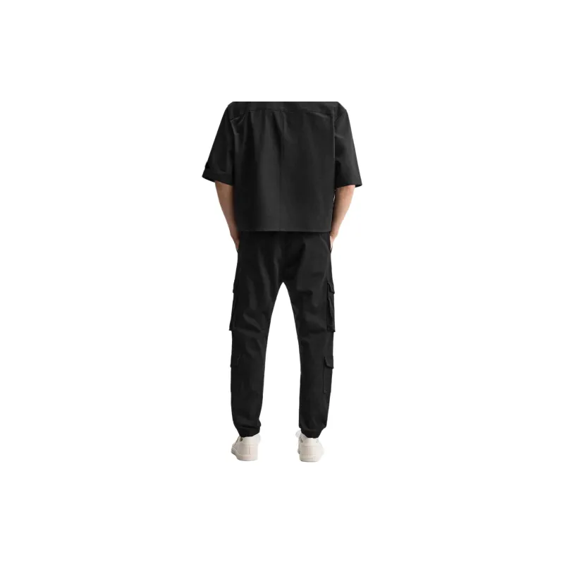 ZARA Cargo Pants Men Black-3