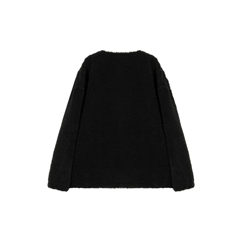B.Duck Velvet feel Coat Women's Black-1