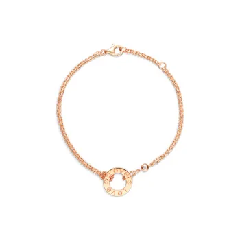 CARTIER LOVE Series 18K Rose Gold Bracelets Women's Rose Gold