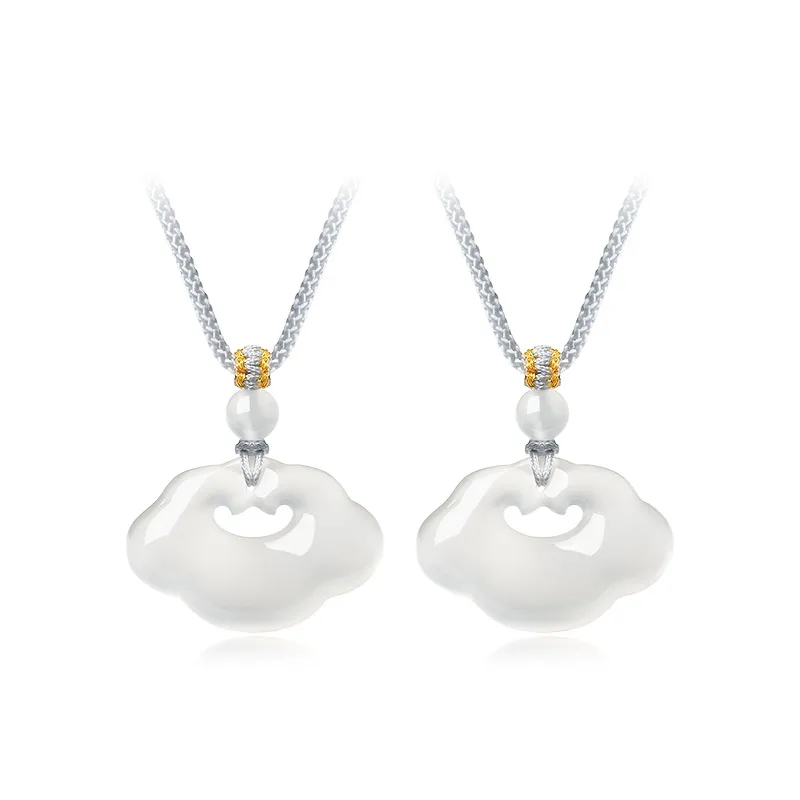 CHOW TAI SENG Chalcedony Pendants Unisex-7