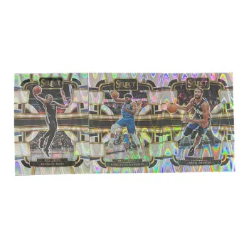PANINI Bane+Towns+Bridges 2023 24 SELECT Silver Wave Fold Player Card Product Access Sports Cards 3 Pcs