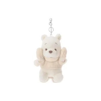 Disney Warm Winter Winnie Puff Bear Dolls Plush Pendant Small Size Tall