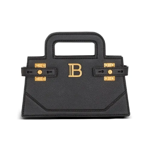 BALMAIN Small B-Buzz Leather Tote Bag