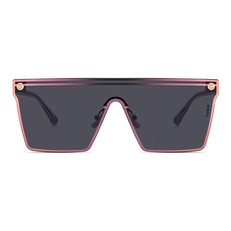 SEROVA Plate Frame Square Sunglasses Unisex-3
