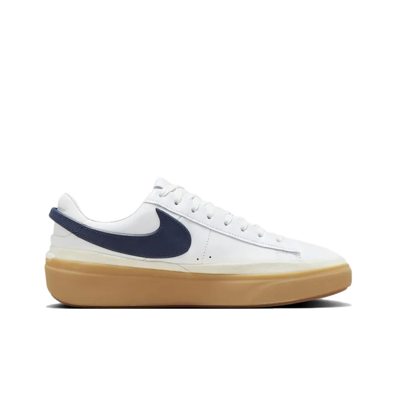 Nike Blazer Phantom Low White Summit White Gum Yellow Midnight Navy-1