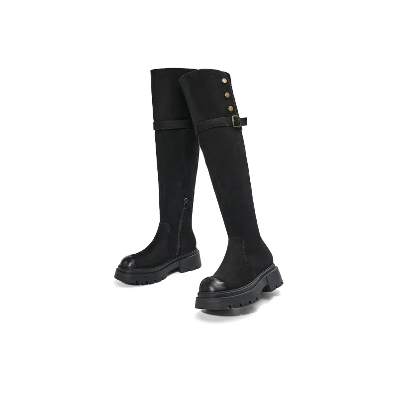 EBLAN Knee-high Boots Women's Umber-23