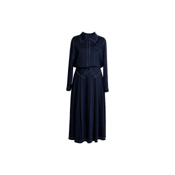 ROEYSHOUSE Skirt Set Women's Dark Blue