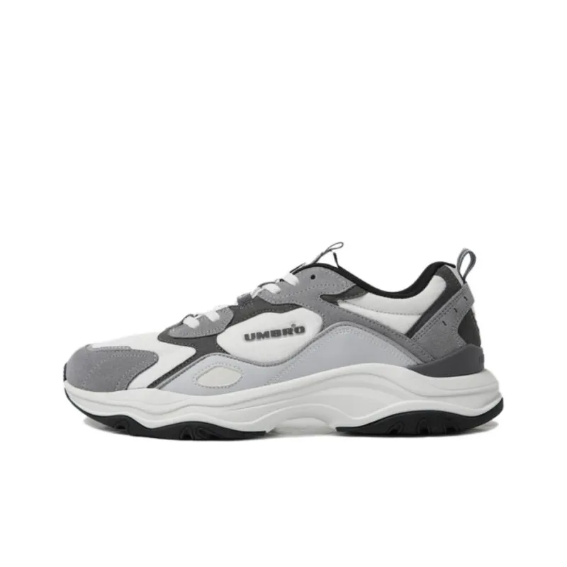 Umbro Anti Slip Wear Resistant Low Top Casual Shoes Unisex Light Gray-0