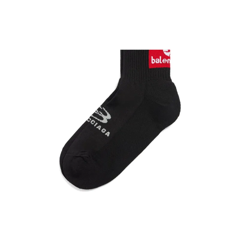 Balenciaga Knee-High Socks Regular Fit Men's 1 Pack Black-2