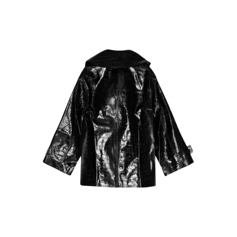 GANNI Coated Midi Jacket-1