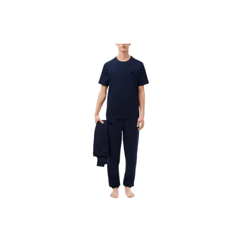 LACOSTE Devoré Effect Logo T shirt-3