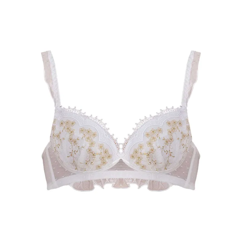 Flowers in water Women's Bras-3
