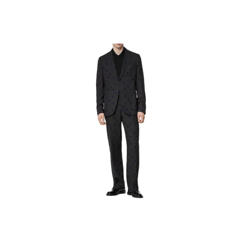 LOUIS VUITTON Single Breasted Wool Blend Napolitana Jacket-3