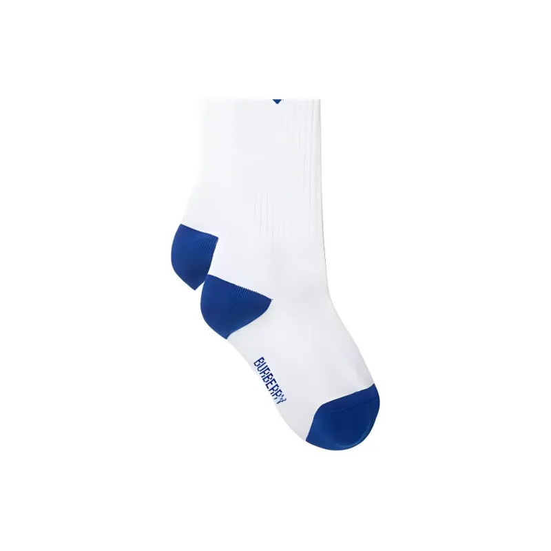 Burberry SS24 Knee High Socks Women's 1 Pack White-2