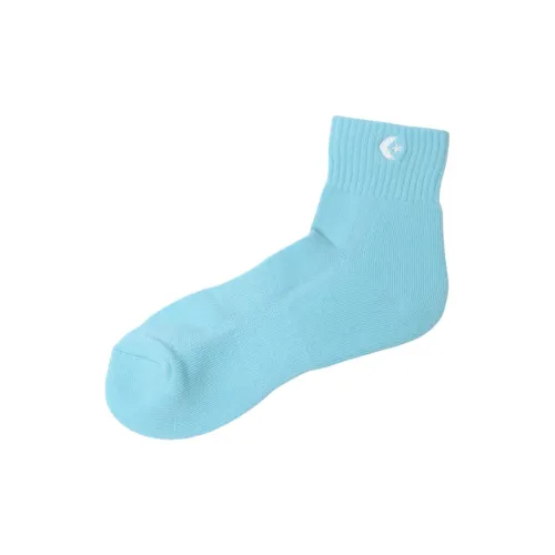 Converse Mid-Calf Socks Unisex 1 Pack Light Blue