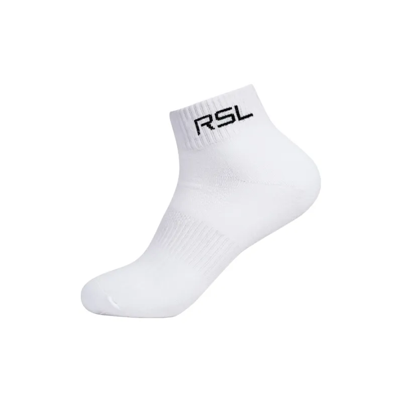 RSL Mid Calf Socks Unisex White/Black-1