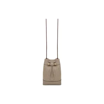 Strathberry Cashmere With Calfskin Shoulder Bag Crossbody Bag Medium Size Women's Cashmere Gray