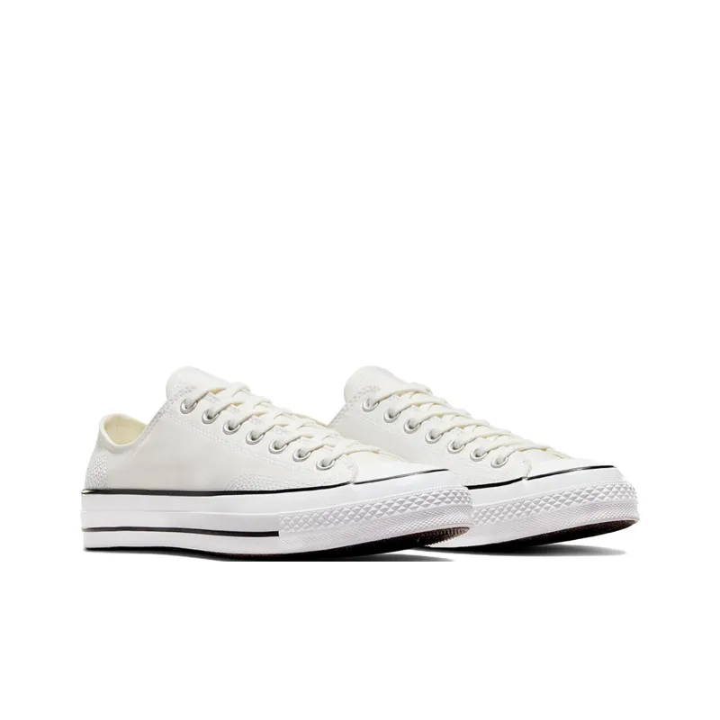 Converse Chuck 70 Anti Slip Wear Resistant Low Top Skateboard Shoes Unisex Ecru-2