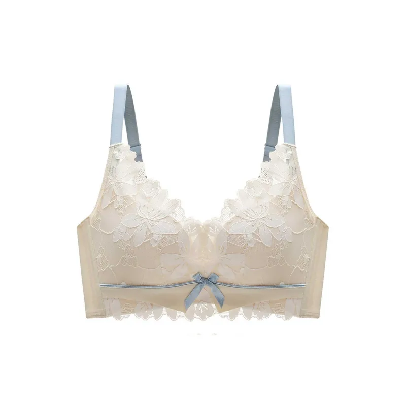 Flowers in water Women's Bras-5