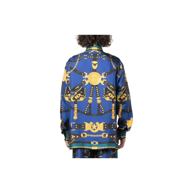VERSACE Medusa Printed Harness Informal Shirt-4