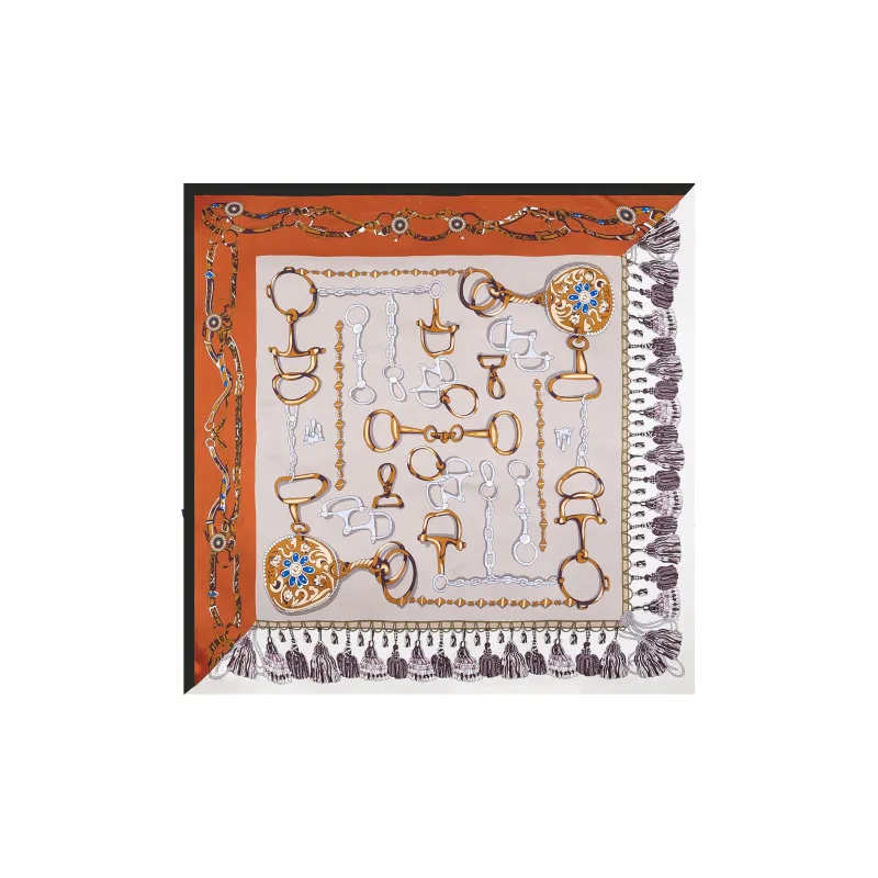 Shanghai Story 100% Mulberry Silk Scarves Women's Blue White, Gift Box Set-11