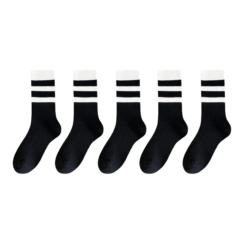 MIIOW Mid Calf Socks Women's 5 Pack-9
